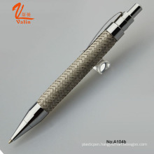 Customized Logo Steel Wire Clik Ball Pen